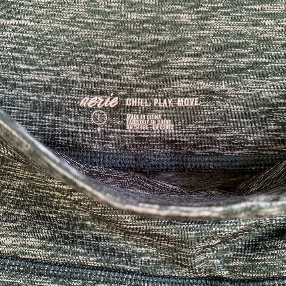 High-Waisted “Chill Play Move” Space Dyed Ombre Leggings | Aerie | Size Large - Picture 6 of 6